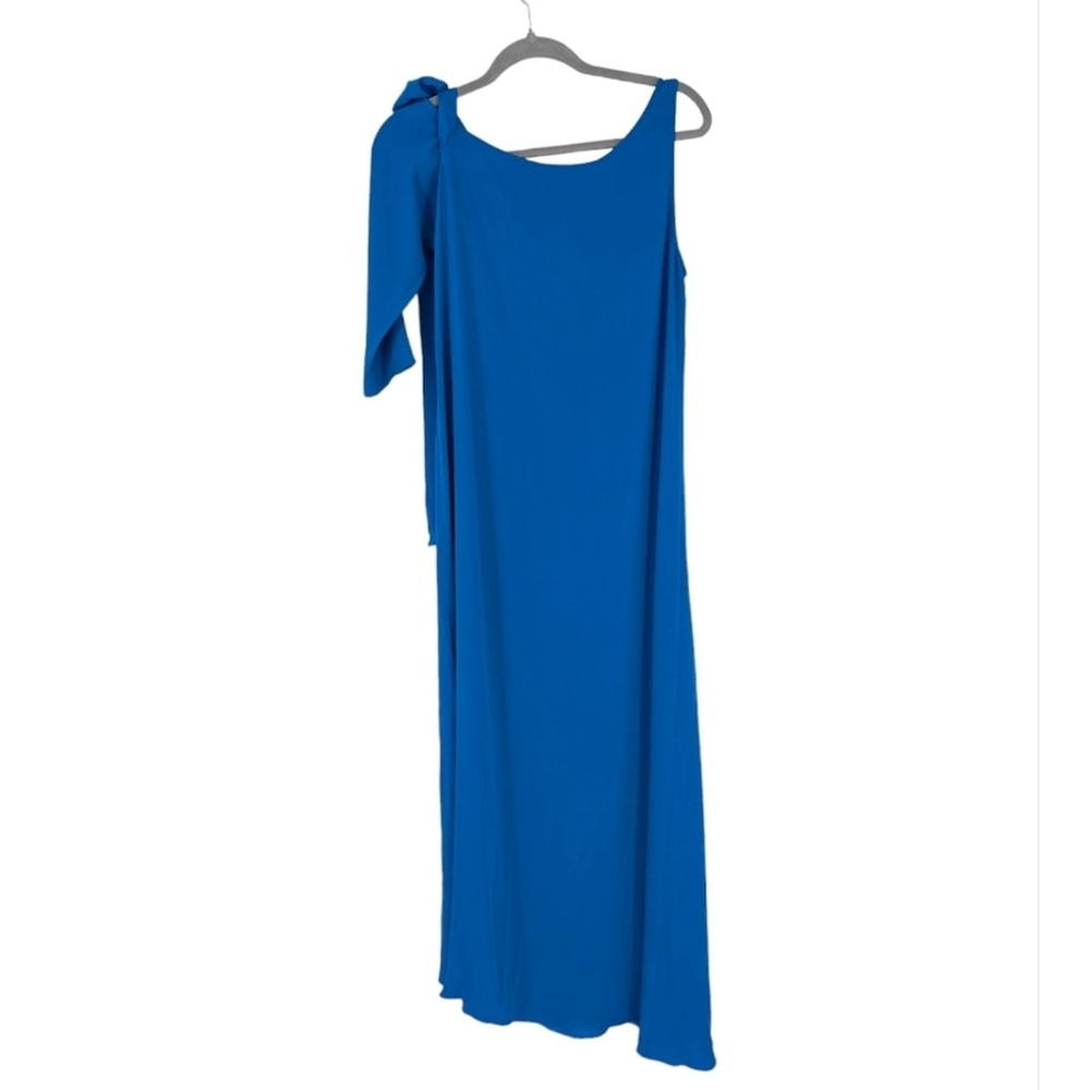 JAYGODFREY One Shoulder Maxi Dress Blue Size 6 - Picture 4 of 6
